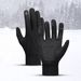 Drivedirect 1 Pair Snow Gloves Warm Thermal Comfortable to Wear Shock-Absorbing Touch-screen Friendly Cycling Gloves for Sport_viptrois.com
