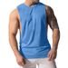 Men's Slim Fit Sleeveless Vest - Breathable Polyester Blend, Moisture-Wicking, Quick-Dry, For Gym, Running & Casual Wear_viptrois.com