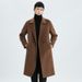 Luxury Double-Faced Cashmere Overcoat For Men – Knee-Length Wool Blend, Double-Breasted & Slim-Fit Windproof Design (Black/Storm Blue/Mocha Brown)_viptrois.com