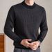 Men's Wool Sweater Winter New Thickened Warm Plaid Jacquard Long-sleeved Sweater Men's_viptrois.com