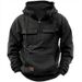 Pure Cross-Border Spring Autumn New Men's Hooded Solid Color European And American Youth Sports Multi-Pocket Patchwork_viptrois.com