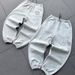Men's Distressed Embroidered Joggers – Vintage Streetwear Sweatpants (Black/Gray, S-XXL, Cotton Blend, Relaxed Fit)_viptrois.com