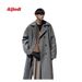 New High-End 2024 Mid-Length Trench Woolen Overcoat Men's Thickened Trendy Brand Autumn Winter British Style Coat_viptrois.com
