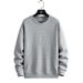 Men's Clothing Sweatshirt Men's Spring And Autumn Trendy Jacquard Long Sleeved T Shirt Large Size Loose Casual Round Neck Pullover Bottoming Shirt_viptrois.com