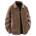 Men's Stand-up Collar Leather Jacket, Spring And Autumn American Retro Versatile Trendy Brand Loose Zipper Pu Leather Jacket_viptrois.com