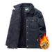 Men's Lapel Lamb Wool Tooling Cotton Jacket With Fleece Large Size Loose Warm Thickened Jacket Cotton Jacket Men's_viptrois.com