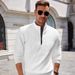 Men's Casual Streetwear Pullover Sweatshirt - Lightweight Breathable Polyester Comfort Fit For Spring & Fall_viptrois.com