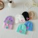 Kids' caps Girls mink Velvet Love embroidered pullover hat Candy color rolled edge soft warm skin Autumn and winter_viptrois.com