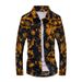 Spring And Autumn Plus Size Men's Trendy Pattern Long Sleeve Shirt Thin Fashion Slim Fit Long Sleeve Shirt Trendy Men_viptrois.com