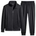 Men’s 100% Cotton Zip-Up Hoodie & Jogger Set – Casual Sportswear For Everyday Comfort (Fall-Ready Outfit)_viptrois.com