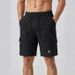 Men's Loose Fit Linen Cargo Shorts Summer 2026 Style Multi Pocket Solid Color mid Waist Drawstring Elegant Basic_viptrois.com