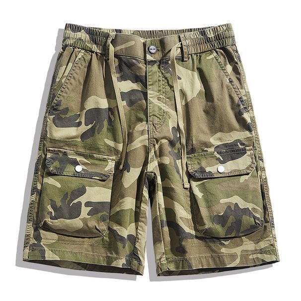 Men's Clothing Multi Pocket Work Shorts Men's Summer Mountain Camping Camouflage Casual Pants Loose Shorts Men's Shorts Trendy Brand_viptrois.com