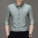 2026 Men's Long Sleeve Shirt Spring And Autumn High Quality Casual Men's Checkered Top Business Non Ironing Shirt_viptrois.com