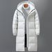 Men's Clothing Mid Length Men's Winter Warm Jacket Men's And Women's Same Style White Duck cotton Couple Tops_viptrois.com