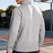 Cross-Border Independent Station Autumn Winter American Business Casual Men's Loose Jacquard Small Check Collar Half-Zip_viptrois.com