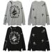 AK Men's Clothing | Autumn Winter New Street Fashion Design Sense Niche American Jacquard Tassel Couple Style Knitted_viptrois.com