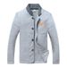 Men's Clothing high quality leather label sweatshirt, versatile cardigan, men's simple jacket, autumn clothing hot sale 9955_viptrois.com