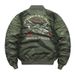 Men's MA-1 Bomber Jacket With Embroidery - Lightweight & Cotton-Padded Options - Vintage Japanese Style - Loose Fit For Casual Wear_viptrois.com