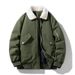 2025 Winter Men's Trendy Brand New Down Jacket Cotton Jacket Lamb Fleece Collar Thickened Warm Winter Coat_viptrois.com