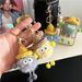 Bag Charm Cute And Cute Little Coal Ball Cartoon Car Keychain Plush Doll Doll Bag Pendant Accessories Gift_viptrois.com