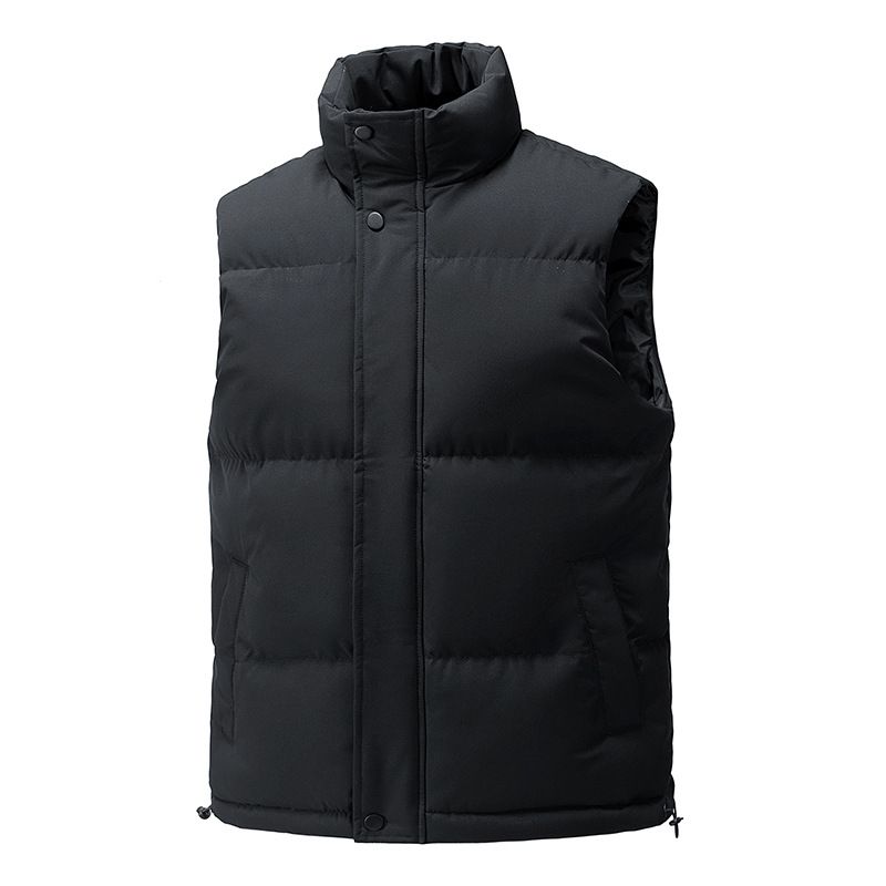 Men's Clothing Unisex Winter Puffer Vest, Lightweight Quilted Sleeveless Jacket For Men & Women, Classic Solid Color, Comfortable & Stylish_viptrois.com