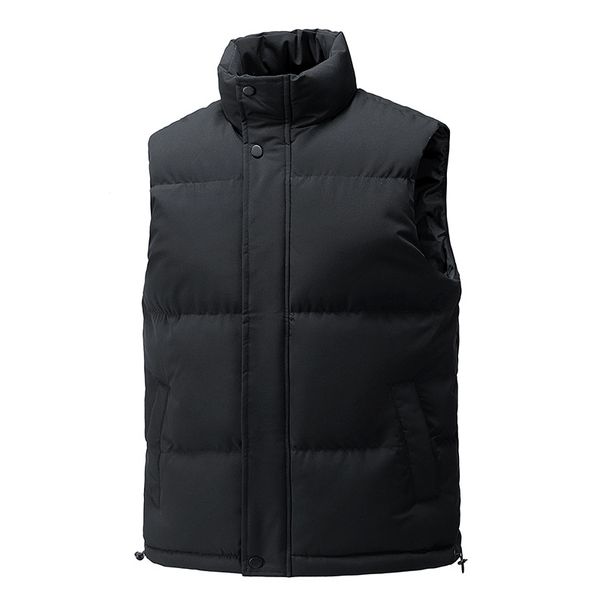 Men's Clothing Unisex Winter Puffer Vest, Lightweight Quilted Sleeveless Jacket For Men & Women, Classic Solid Color, Comfortable & Stylish_viptrois.com