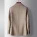 Men's Clothing Men's casual suit autumn and winter handmade double faced wool single western people solid color business wool suit jacket_viptrois.com