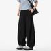 Men's Plus Size Summer Casual Pants Straight Leg Wide Leg Thin Lazy Style Yamamoto_viptrois.com