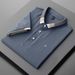Men's Clothing Men's Summer Short Sleeve Shirt Trendy Business Casual Collared Embroidered Top Fashion Brand Paul_viptrois.com