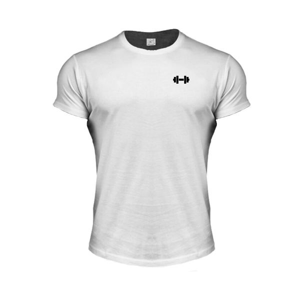 Fitness Clothes, Short-sleeved Men's Summer Sweat-absorbing And Breathable Top, Round Neck Bodybuilding Training Clothes, Men's Running Sports Cotton._viptrois.com