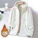 Couple Fleece Fleece Cardigan, Fleece Thickened Windproof Austrian Fleece Sweater Jacket_viptrois.com