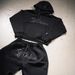 European And American Retro Printed Hoodie Men's High Street Design Sense Casual Sports Suit Loose Versatile Casual Pants_viptrois.com