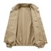 Men's Vintage Workwear Jacket – Retro American Style Casual Coat With Multi-Pocket Design (Army Green, Khaki, Black) | Relaxed Fit, Button-Up_viptrois.com