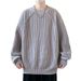 Round Neck New Sweater Versatile Knitted Top Autumn Winter Thickened Base Layer Youth Trendy Men's Loose Warm_viptrois.com