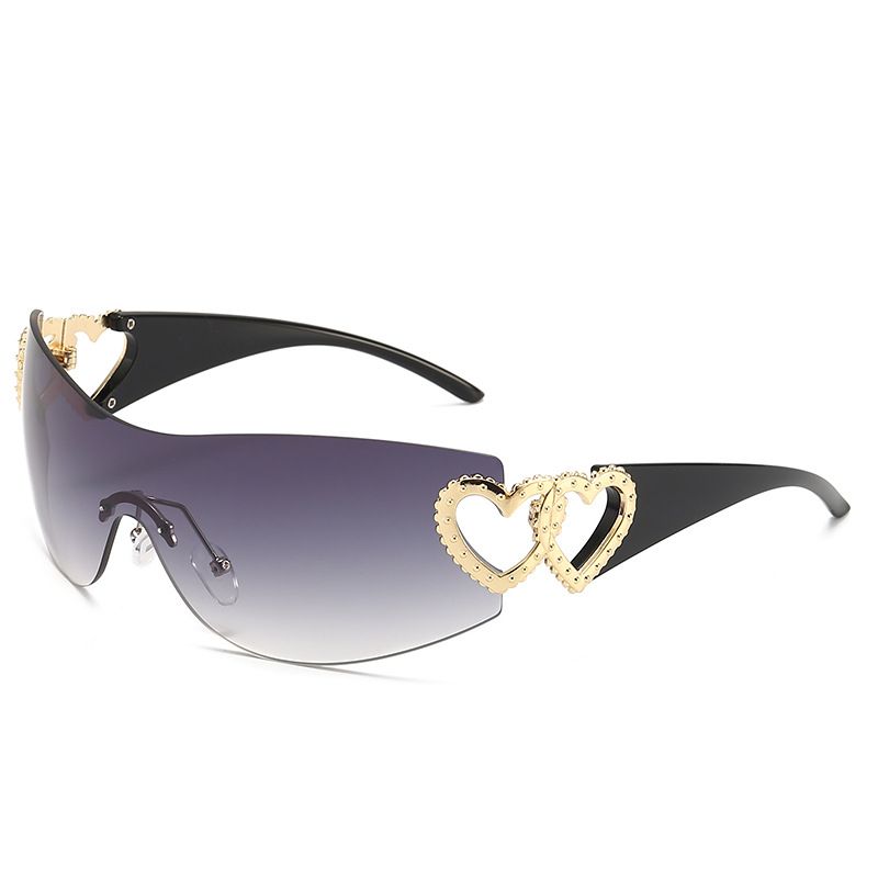 2024 new love accessories one piece sunglasses Y2K Internet celebrity ins one piece sunglasses trendy sunglasses_viptrois.com