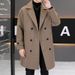 Pulse Fashion Autumn Winter New Wool Coat Wide Version British Style Trendy Mid-Length Woolen Jacket For Men_viptrois.com