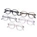 Women's Eyewear Frames New Tr90 Men And Women's Plain Mirror Retro Round Large Frame Glasses Myopia Glasses Frame High End Brown_viptrois.com