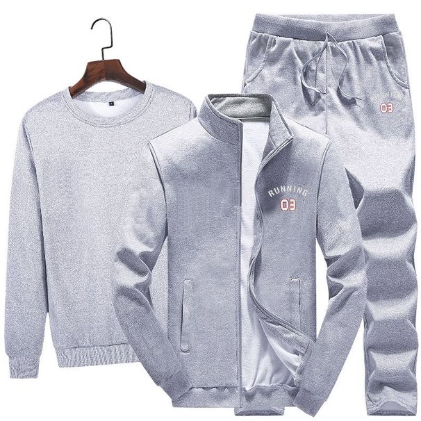 Men's 3-Piece Casual Sportswear Set – Trendy Hoodie, Jogger Pants & Beanie (M-XXXXL) | Korean Street Style_viptrois.com