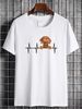 Funny Dog Heartbeat For Vizsla Lovers T-Shirt Slightly Streetwear Fashion Casual Soft Versatile Unisex Stretched Comfortable Graphic_viptrois.com