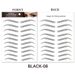 Eyebrow Stencils 6D Ecological Eyebrow Stickers 3D Eyebrow Tattoo Eyebrow Water Transfer Tattoo Stickers Waterproof Spot_viptrois.com