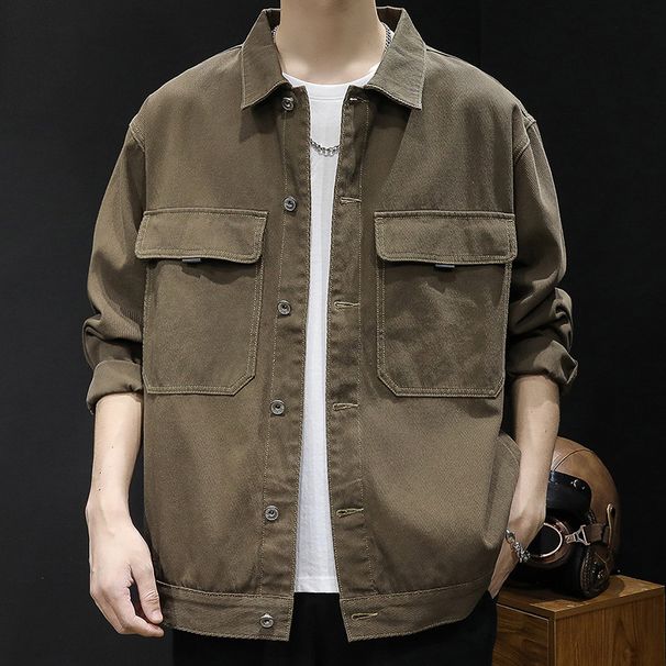 Nordmann Denim New Spring And Autumn Fashion Loose Plus Size American Retro Men's Top Casual Jacket_viptrois.com
