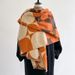 Unisex Scarf Fashion Plaid Fashionable Cashmere Warm Long Towel Cloak Top Scarf_viptrois.com