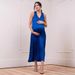 Maternity Dress European And American Foreign Trade 2024 Hot Sale Double Sided Design Front And Back Two Wear Maternity Dress A Line Maternity Dress_viptrois.com