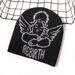 Unisex Jacquard Knit Beanie - Warm Winter Hat With Cupid Embroidery, Acrylic Material, Streetwear Style For Men And Women_viptrois.com