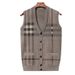 Men's Jacquard Knit Vest – V-Neck Sleeveless Sweater (Red/Gray/Khaki/Black, M-XXXL)_viptrois.com