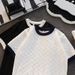 Men's Clothing New Slim Fit Inner T Shirt Men's Handsome Net Red Thin Short Sleeved Knitted Bottoming Shirt Round Neck Color Matching_viptrois.com