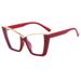 Women's Eyewear Frames New Fashion Temperament Butterfly Frame Women's Glasses Personality Trend All Match Anti Blue Light Flat Glasses_viptrois.com