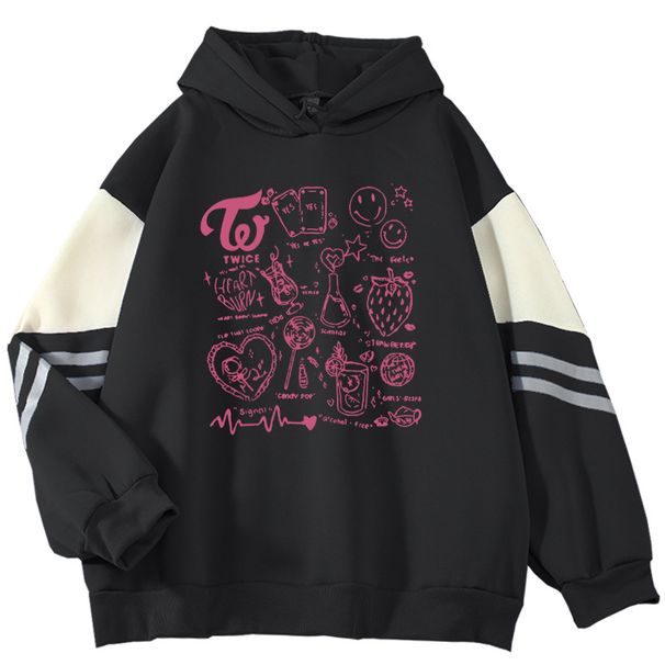 American Style Color Block For Men, Loose Fit, Niche Artistic Pullover, Outerwear, Cool And Handsome Sweatshirt_viptrois.com