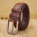 Men's Genuine Leather Belt Classic Business Pin Buckle Soft Leather Belt Trouser Belt Men's Leather Belt_viptrois.com