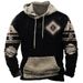 Cross-Border New Casual Hoodie Vintage 3D Printed Men's Sweatshirt European And American Street Style Trendy Shirt_viptrois.com